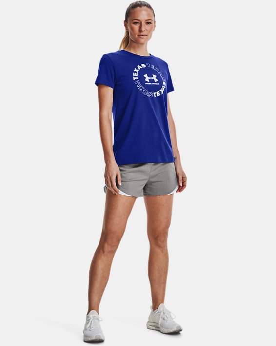 Women's UA Texas Short Sleeve, Blue, pdpMainDesktop image number 2
